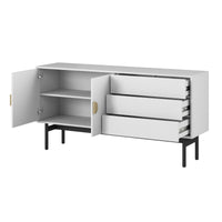 TV staliukas STOON, baltas, 154 cm