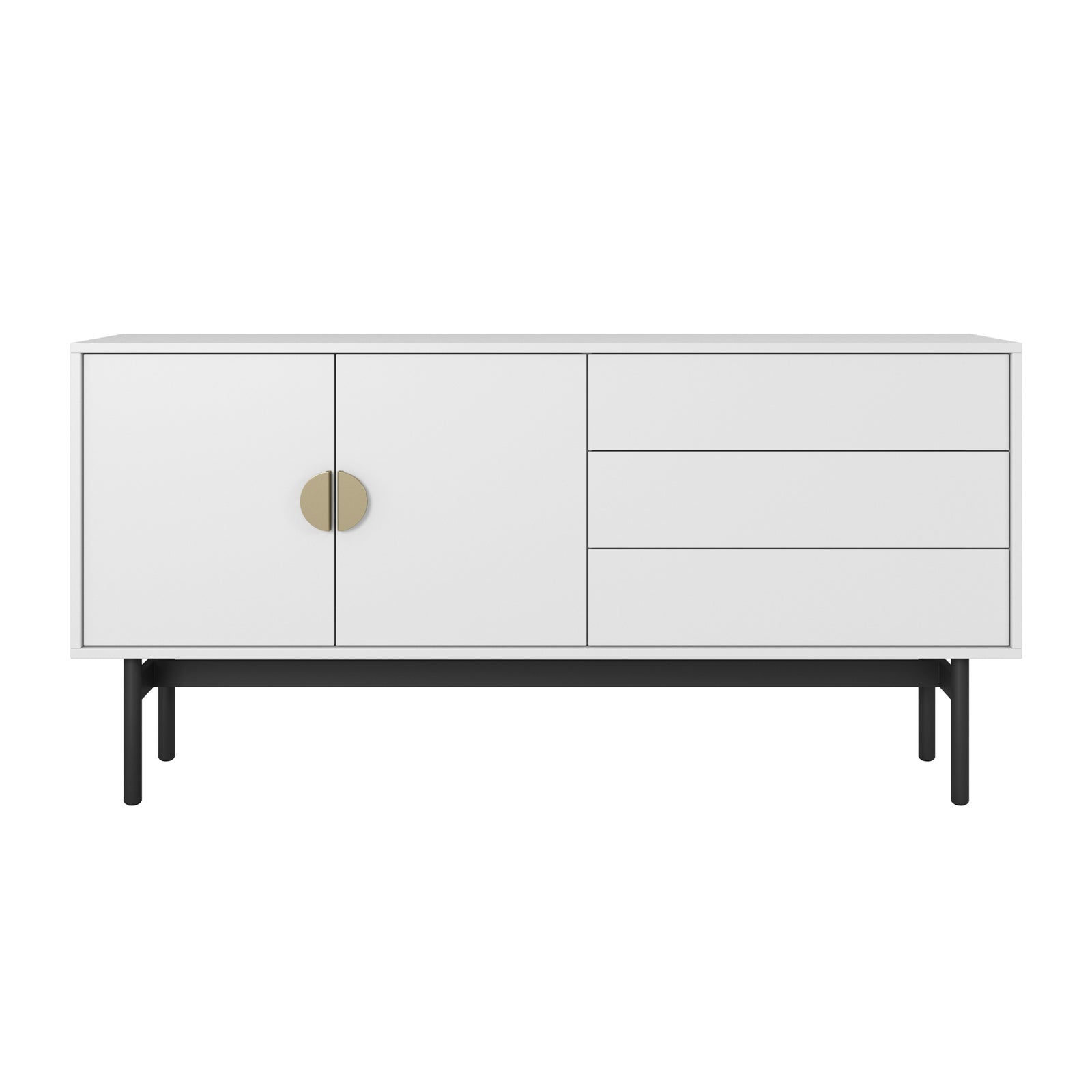 TV staliukas STOON, baltas, 154 cm