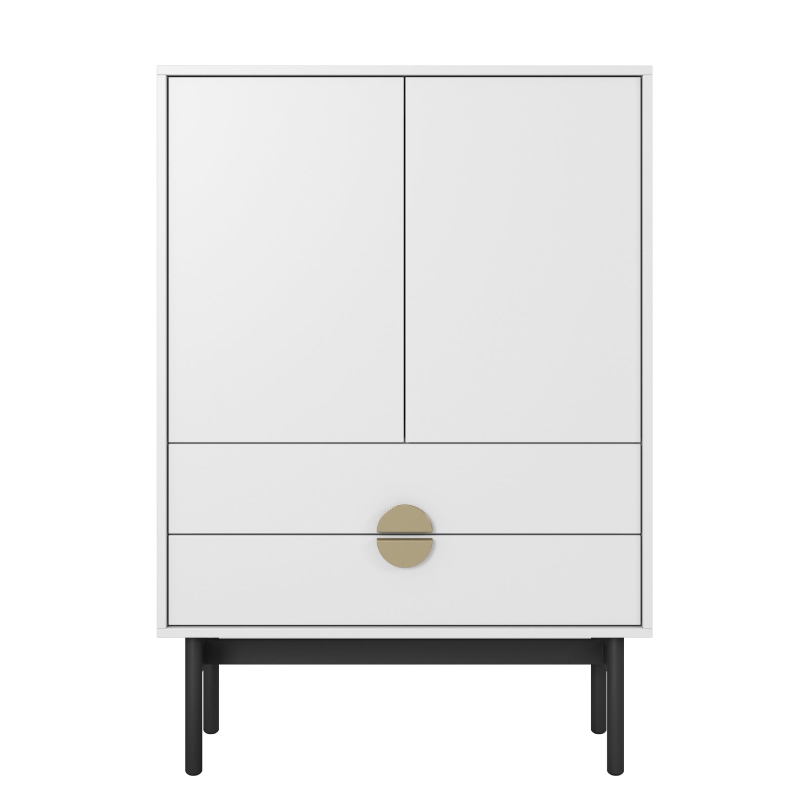Komoda STOON, balta, 85 cm