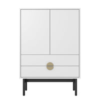 Komoda STOON, balta, 85 cm
