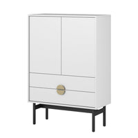 Komoda STOON, balta, 85 cm