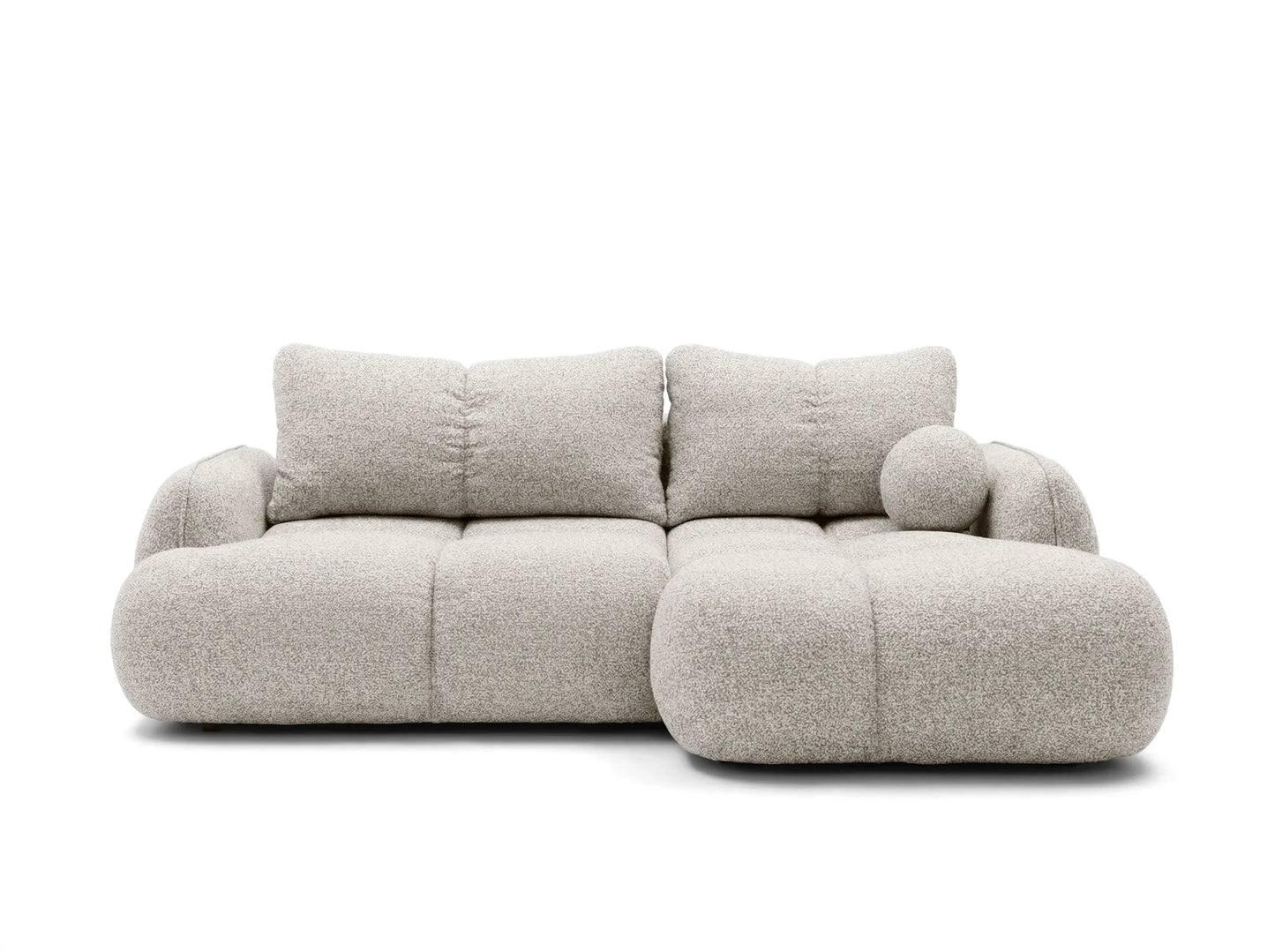 Kampinė sofa SKYLAR su miego funkcija, rusvai pilka