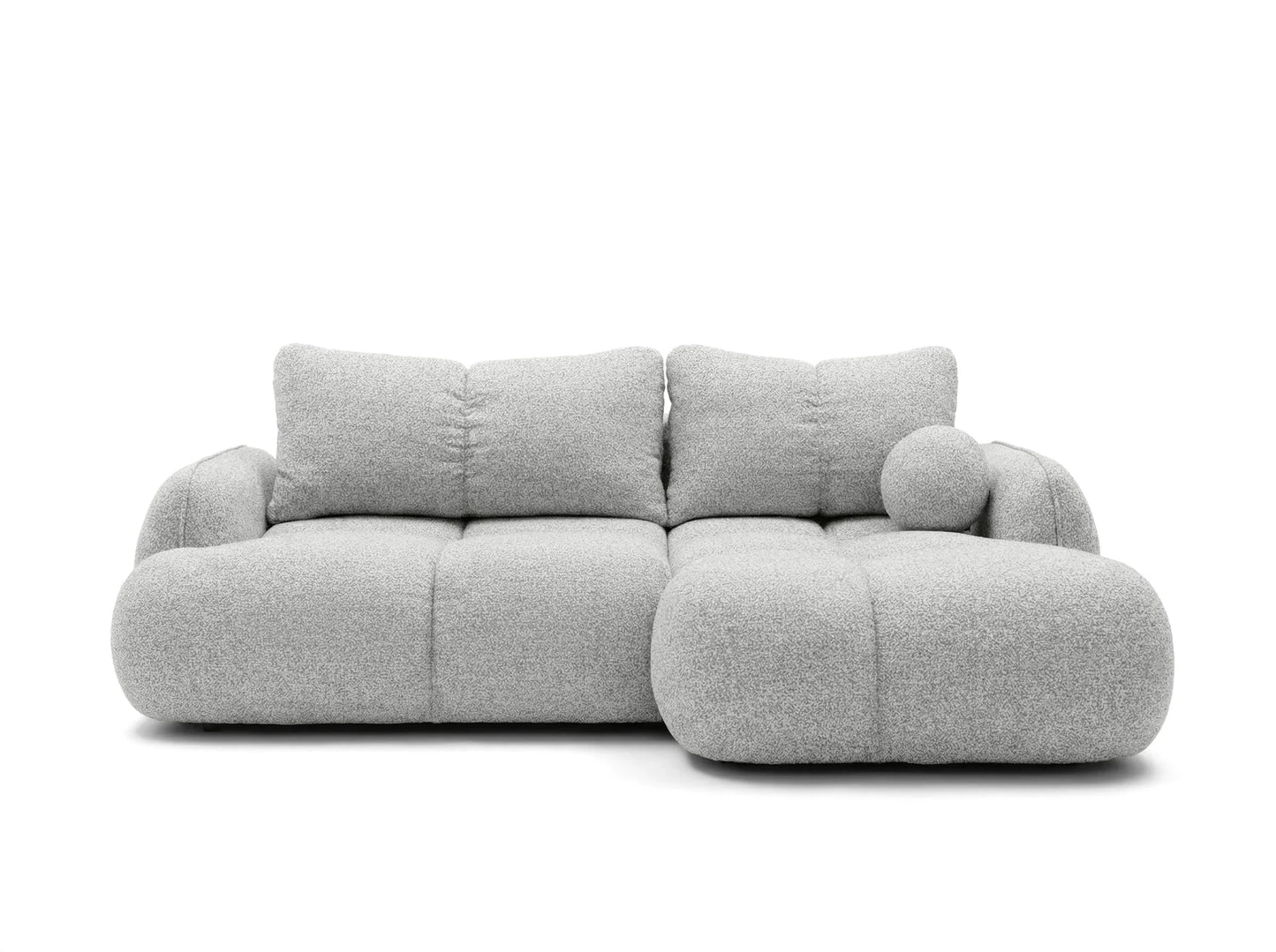 Corner sofa SKYLAR with sleeping function, grey