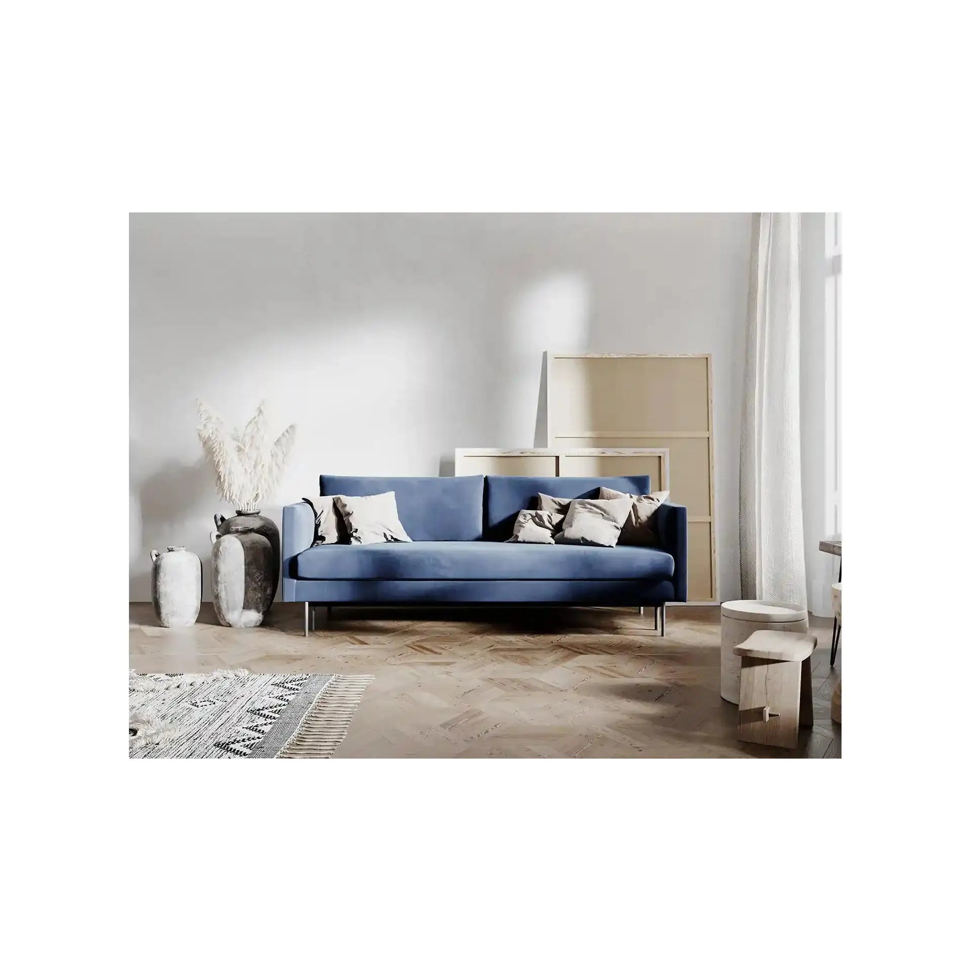 SALMA 3 vietų sofa lova, dramblio kaulo spalva