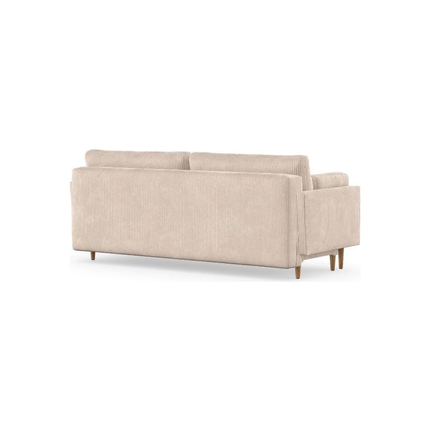 EMILLY 3 vietų sofa lova, kreminė spalva