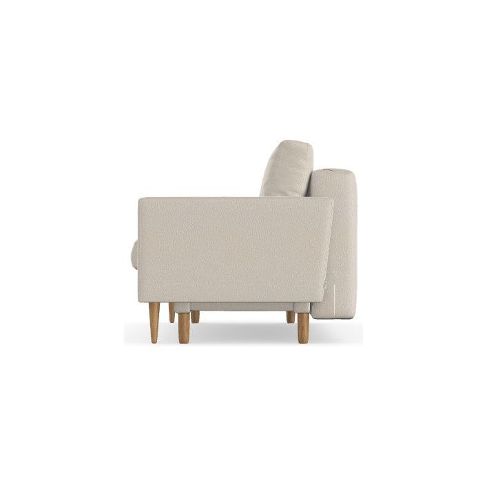 AMY 3 vietų sofa lova, kreminė spalva