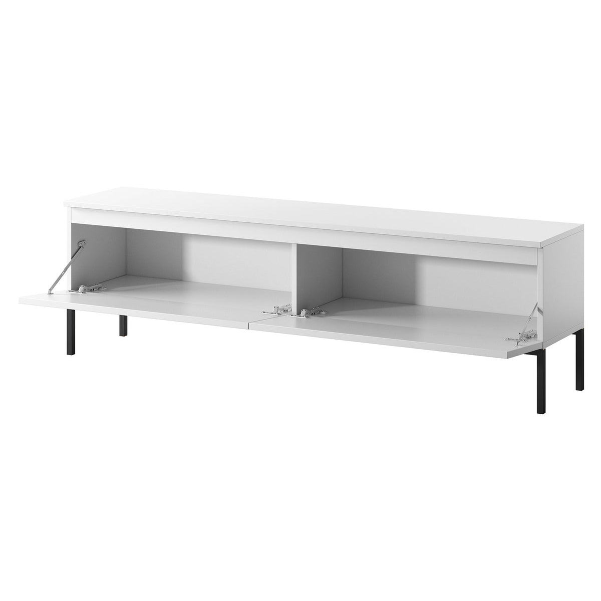 TV spintelė SVEN, balta, 150 cm, juodos kojos