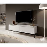 TV spintelė SVEN, balta, 150 cm, juodos kojos