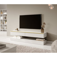 TV staliukas HYLIA, baltas, 140 cm
