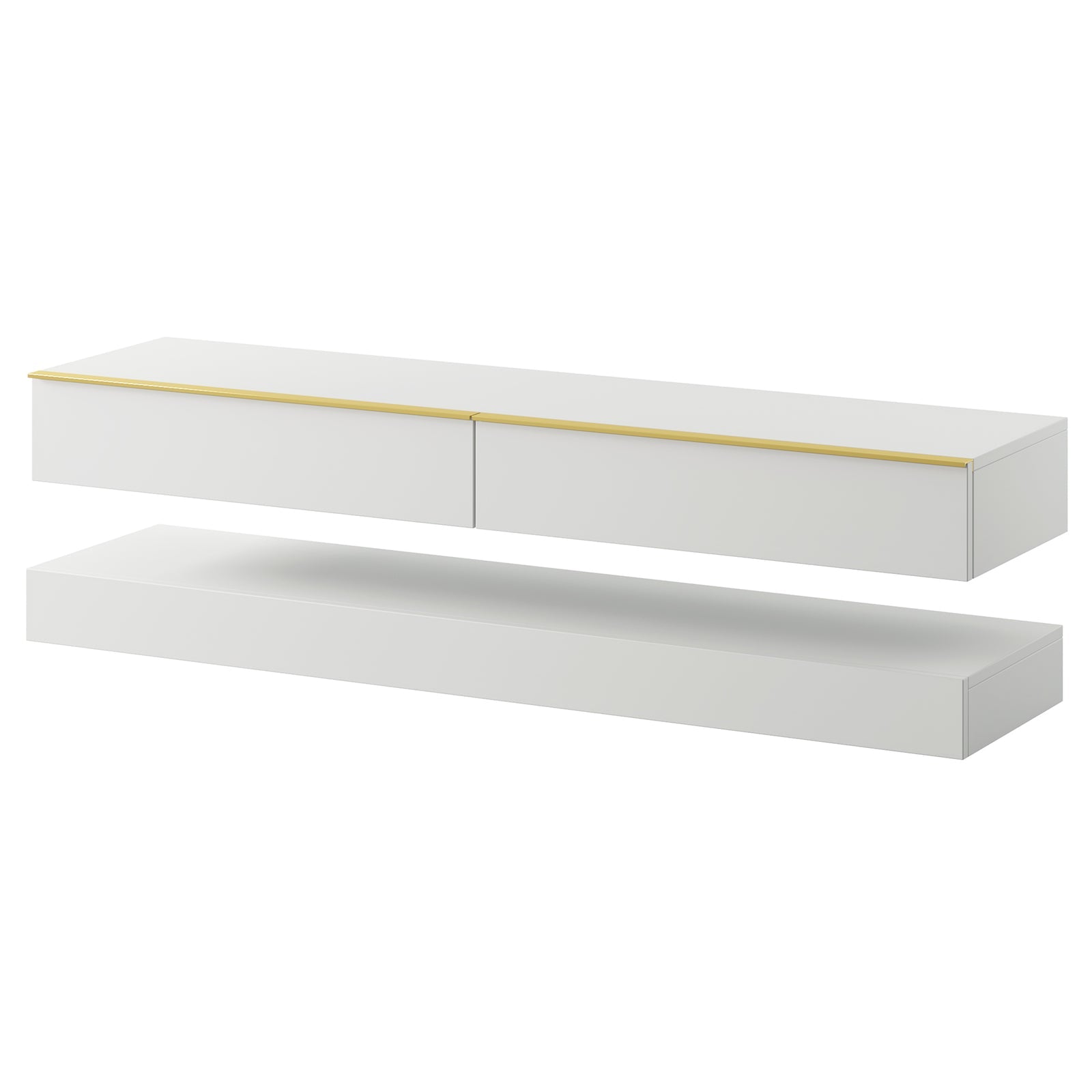 TV staliukas HYLIA, baltas, 140 cm