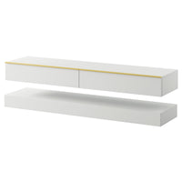 TV staliukas HYLIA, baltas, 140 cm