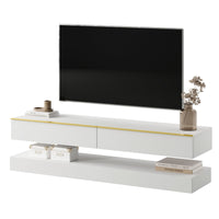 TV staliukas HYLIA, baltas, 140 cm