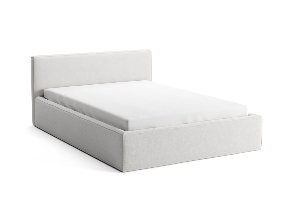 SLAY dvigulė lova 140x200cm, šviesiai pilka spalva