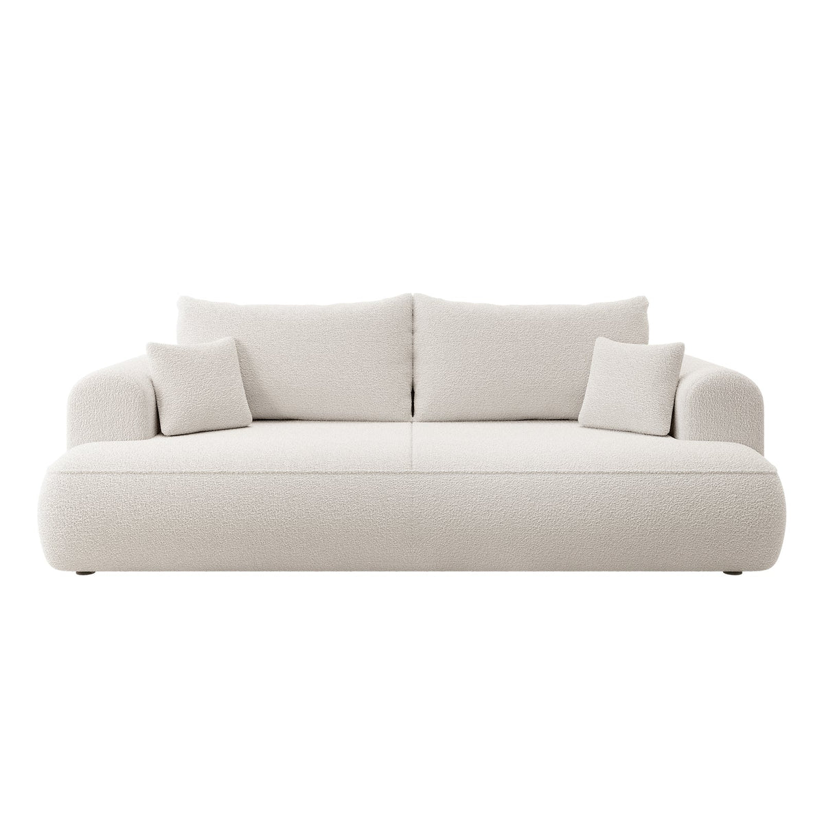 Sofa-lova CORMAC visu dydžiu, balta bouclė