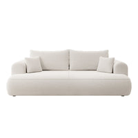 Sofa-lova CORMAC visu dydžiu, balta bouclė