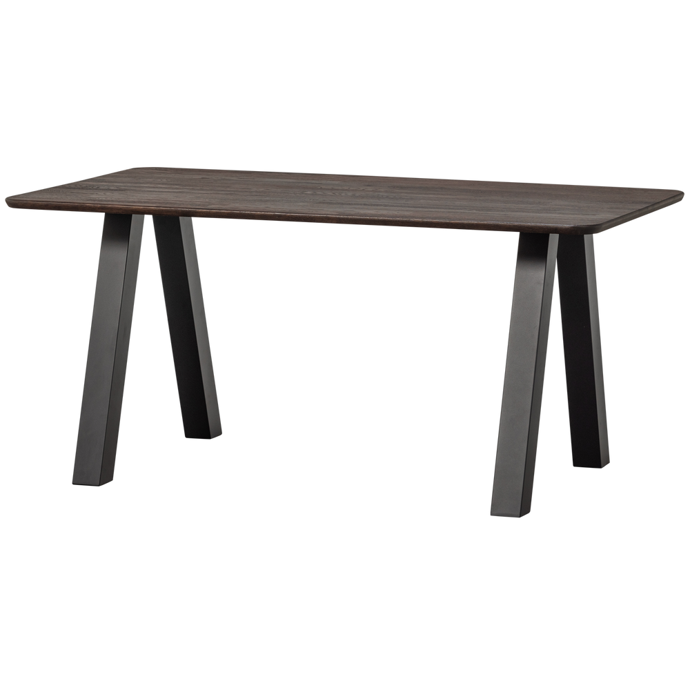 Valgomojo stalas TABLO, apvalus TGL 160x90 cm mistinis rudas