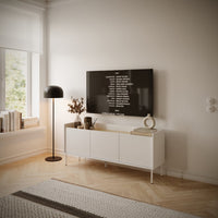 TV staliukas TOVI, baltas, 140 cm