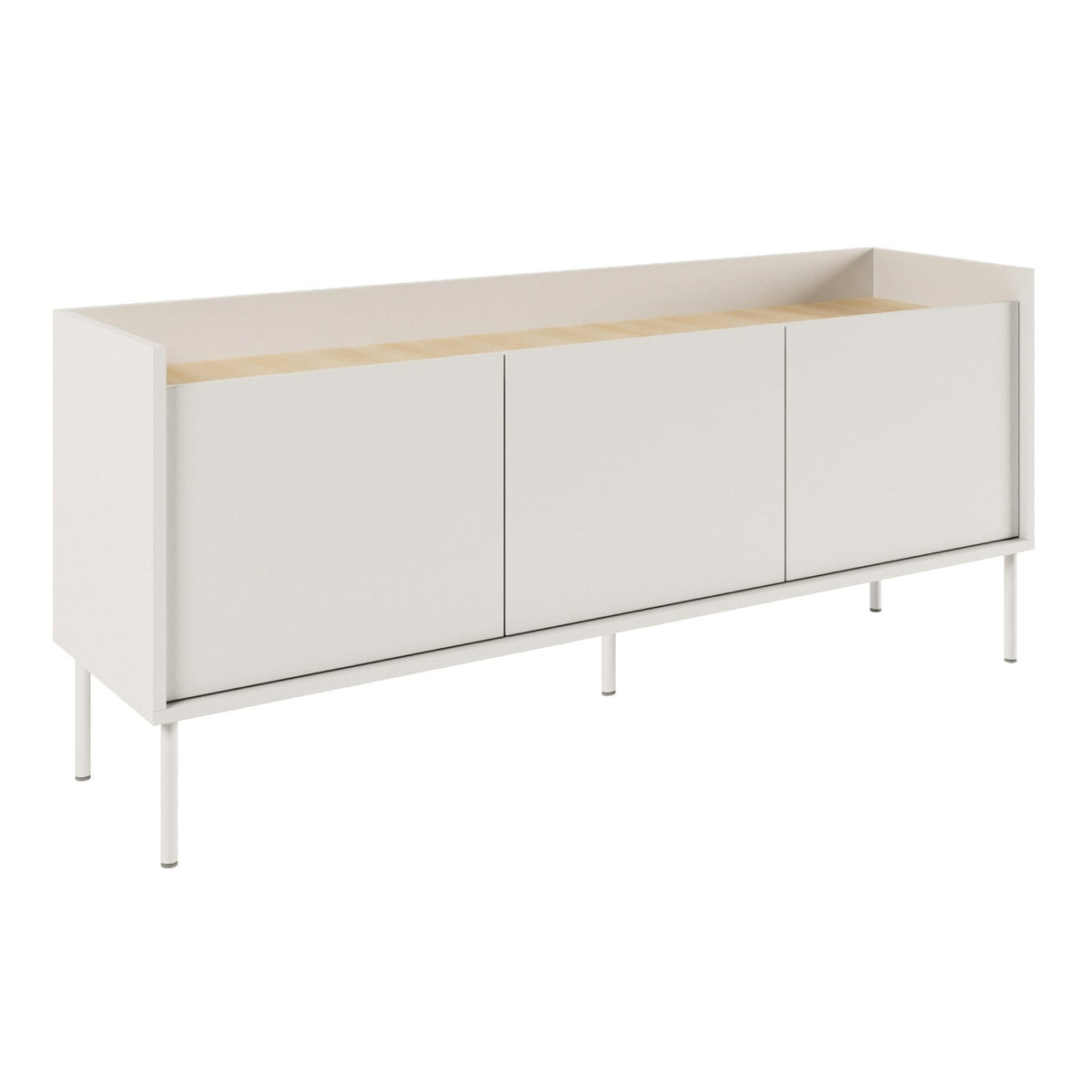TV staliukas TOVI, baltas, 140 cm