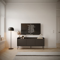 TV staliukas TOVI, juodas, 140 cm