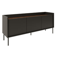 TV staliukas TOVI, juodas, 140 cm