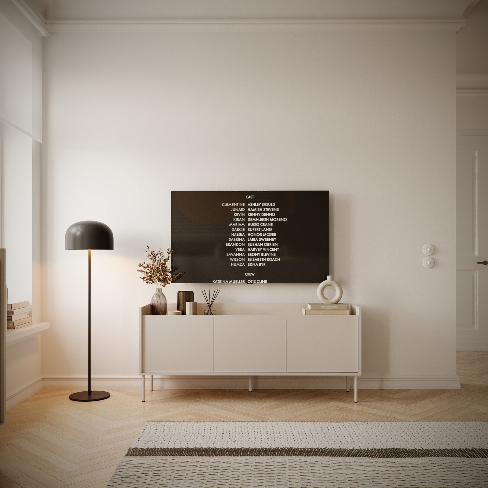 TV staliukas TOVI, ąžuolo, 140 cm