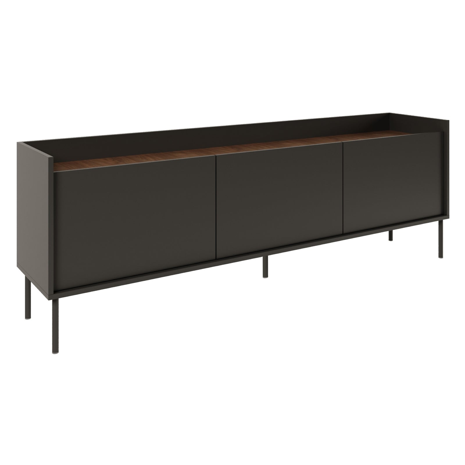 TV staliukas TOVI, juodas, 175 cm