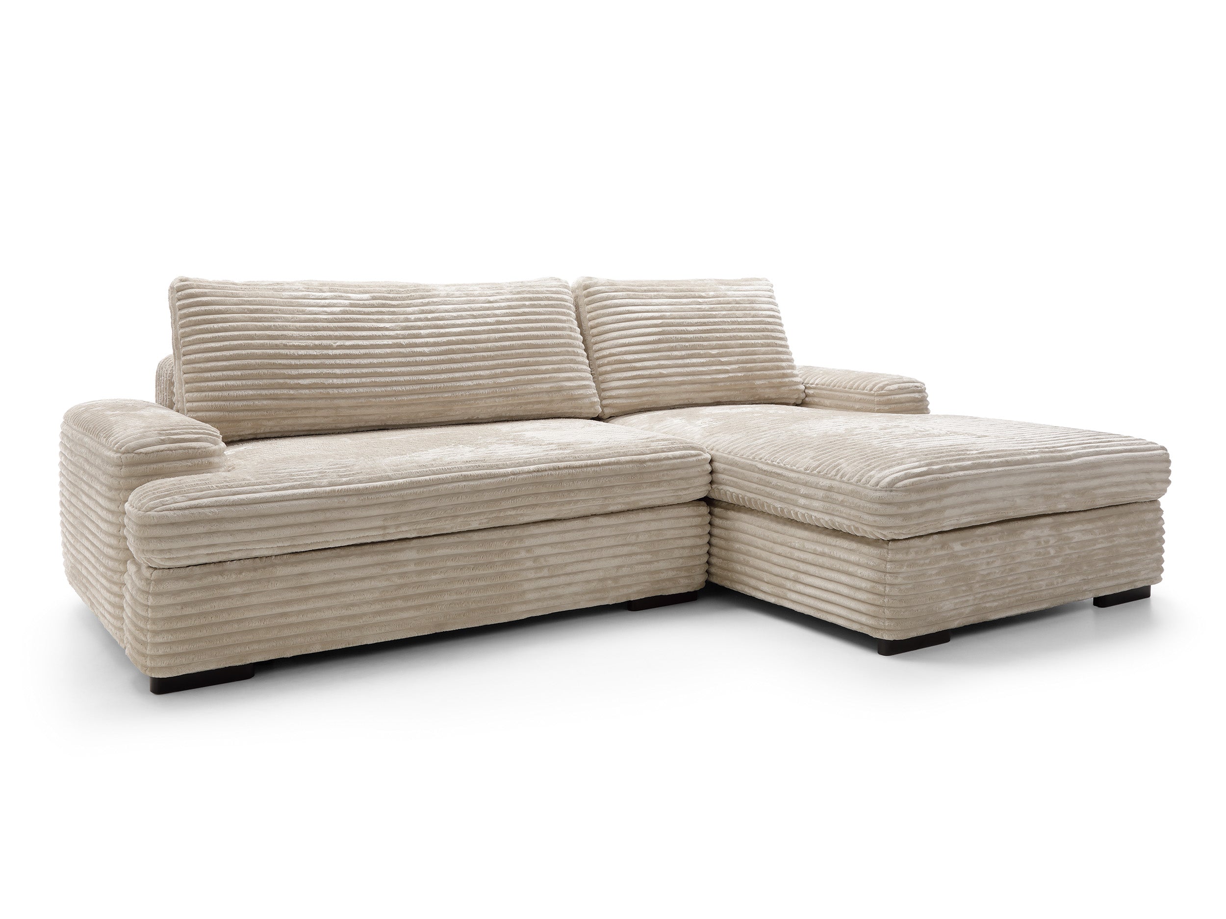 Corner sofa bed MILLY, cream