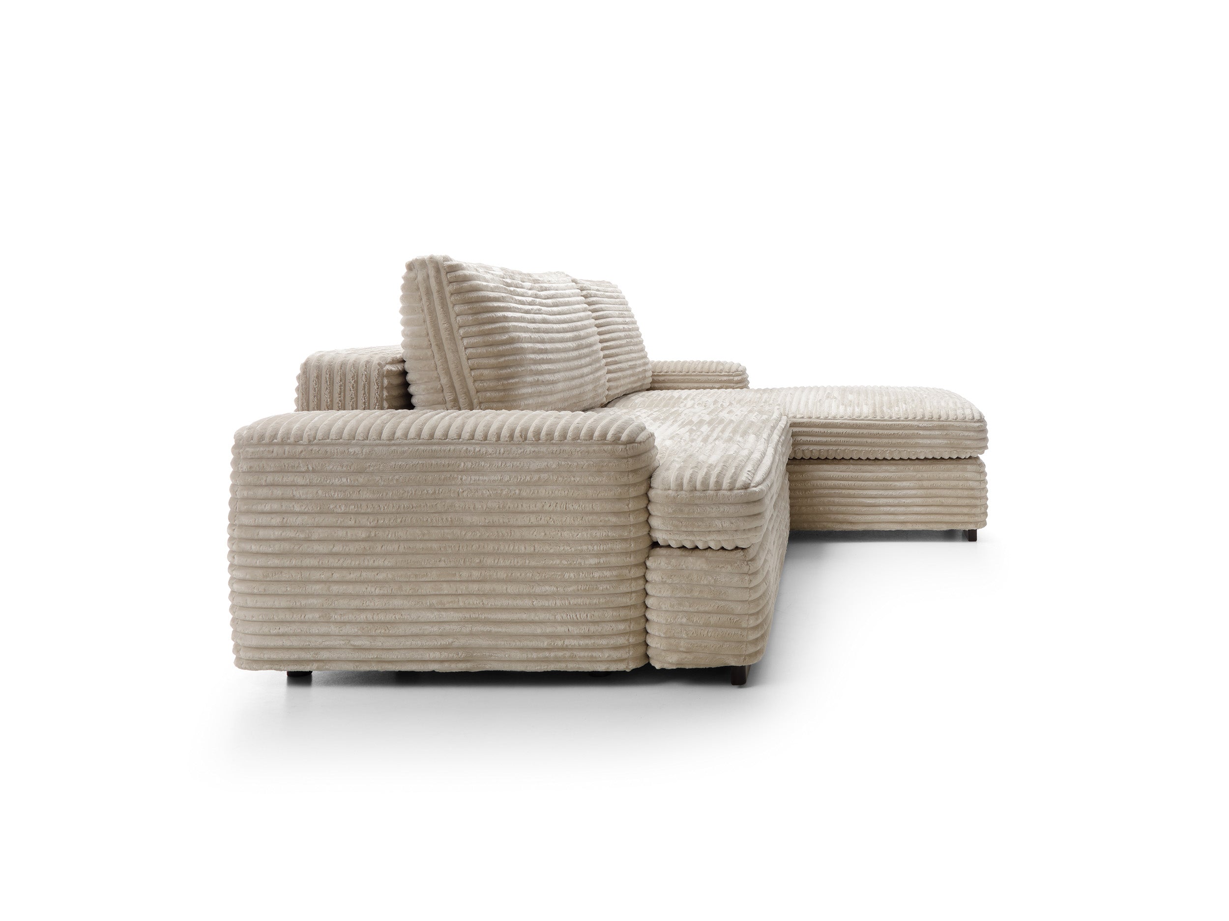 Corner sofa bed MILLY, cream