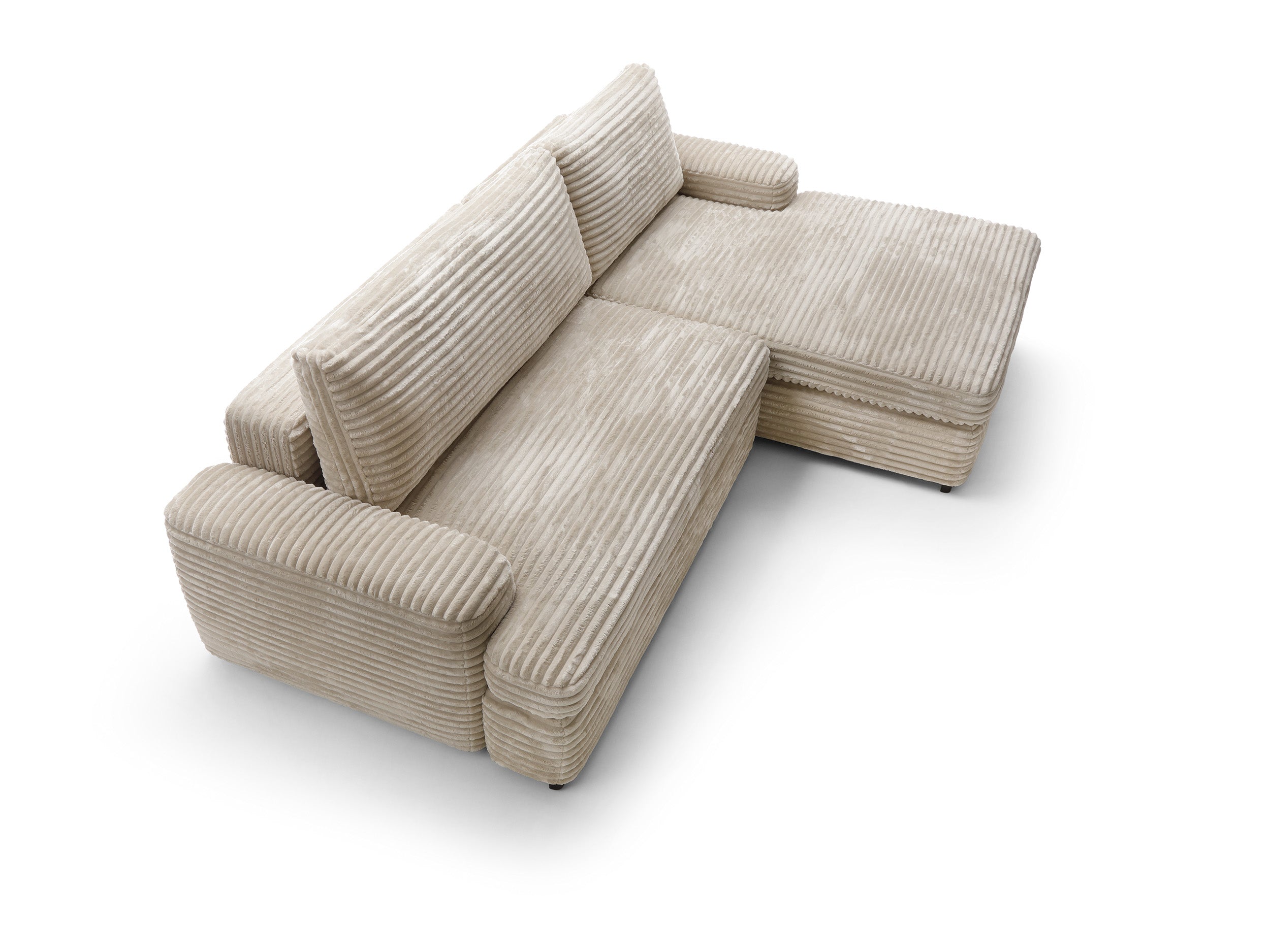 Corner sofa bed MILLY, cream