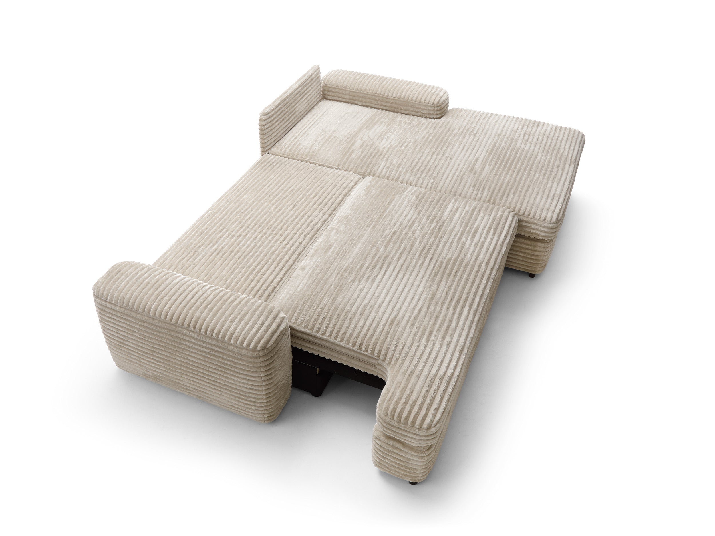 Corner sofa bed MILLY, cream