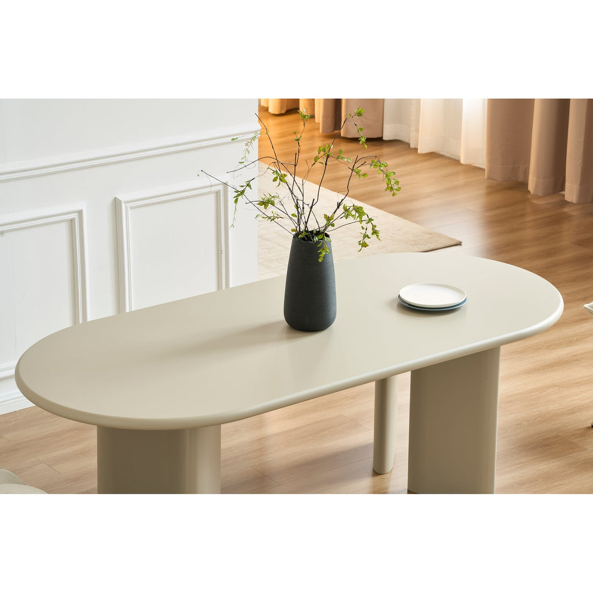 Stalas MAREN, 200×90, cm, smėlinis – spalvos pavyzdys
