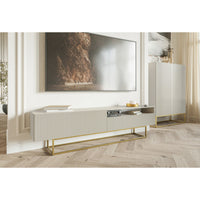 TV spintelė GREYA, 175 cm, smėlinė