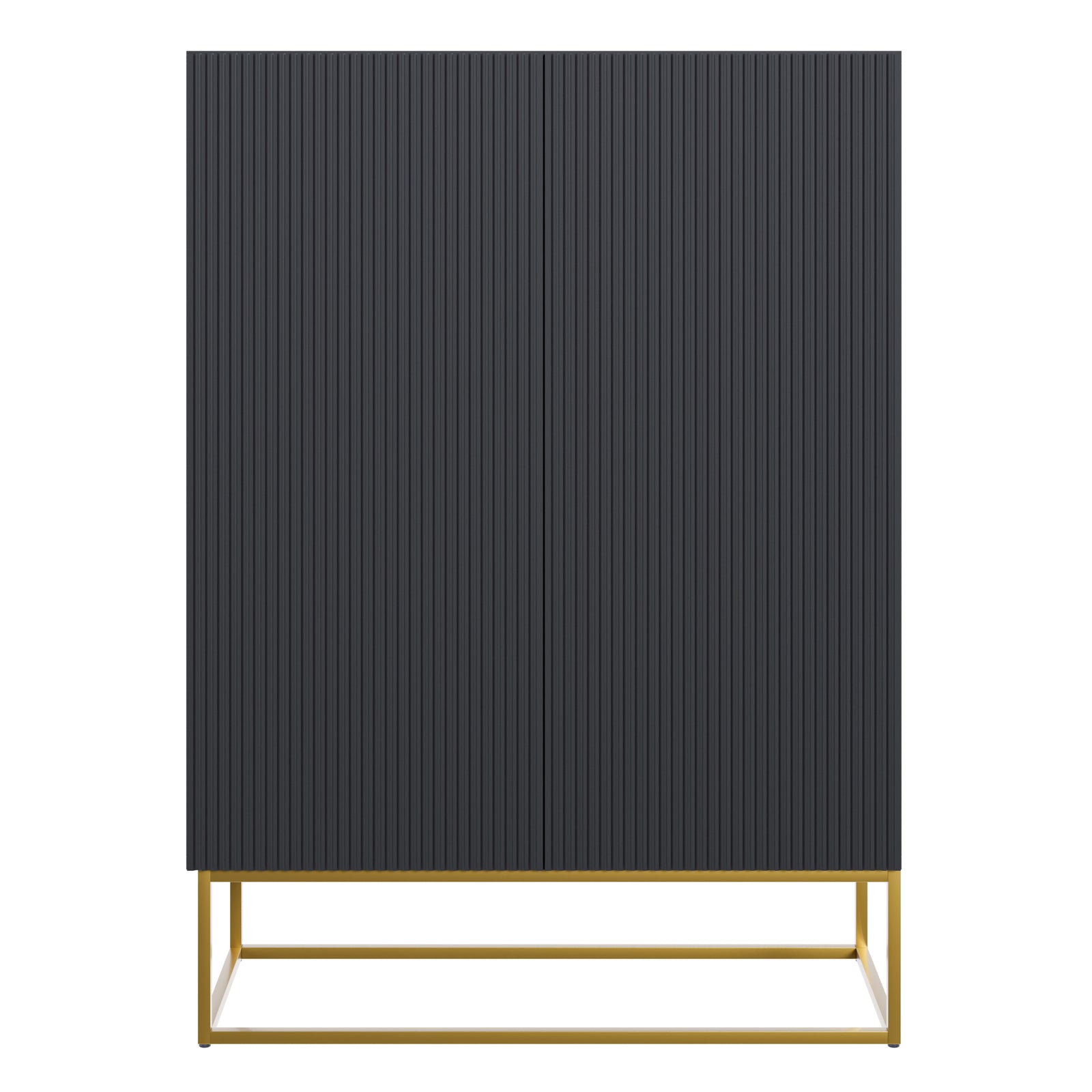 Komoda GREYA, juoda, 90 cm