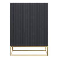 Komoda GREYA, juoda, 90 cm