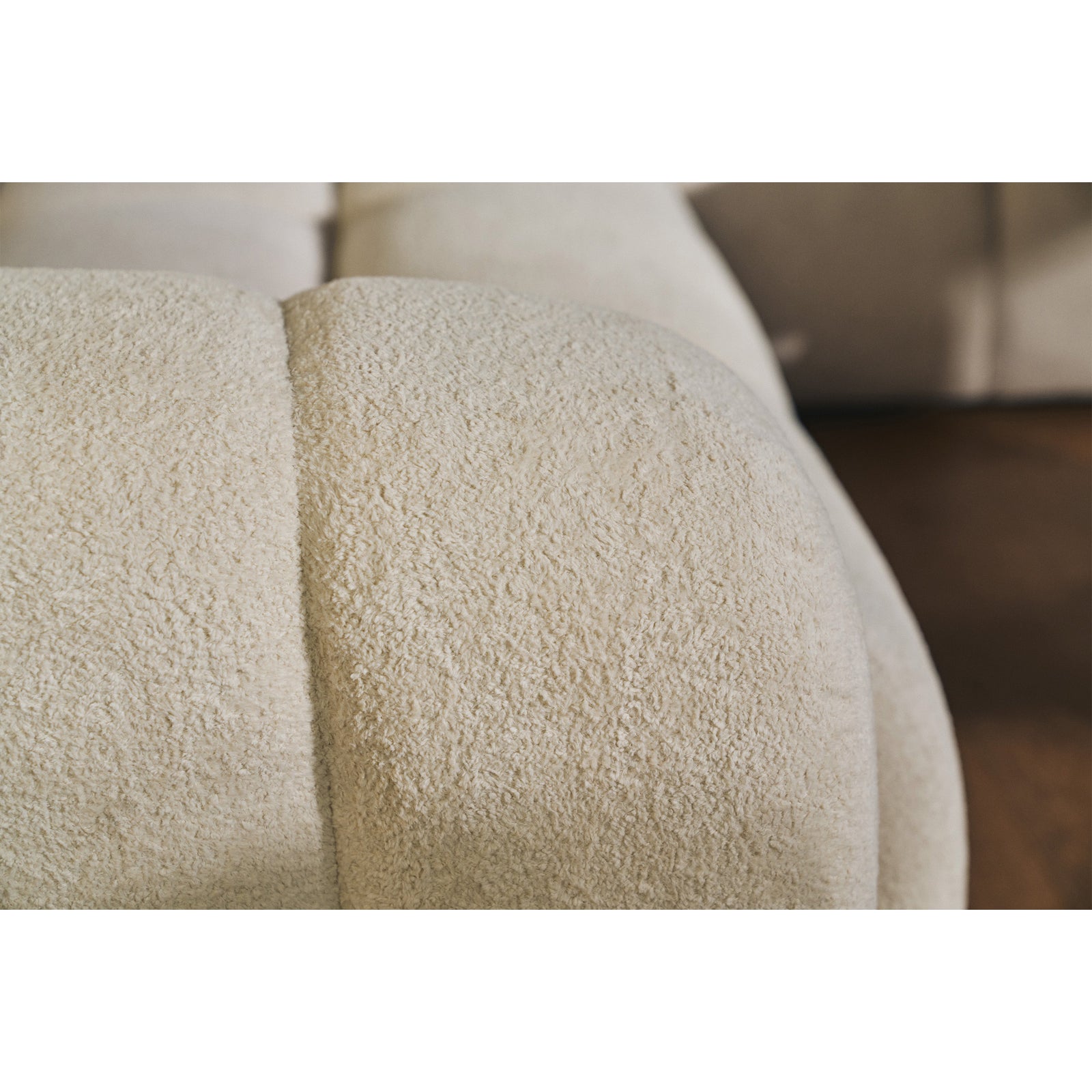 Kampinė sofa-lova VENTELLO, šviesiai smėlinė