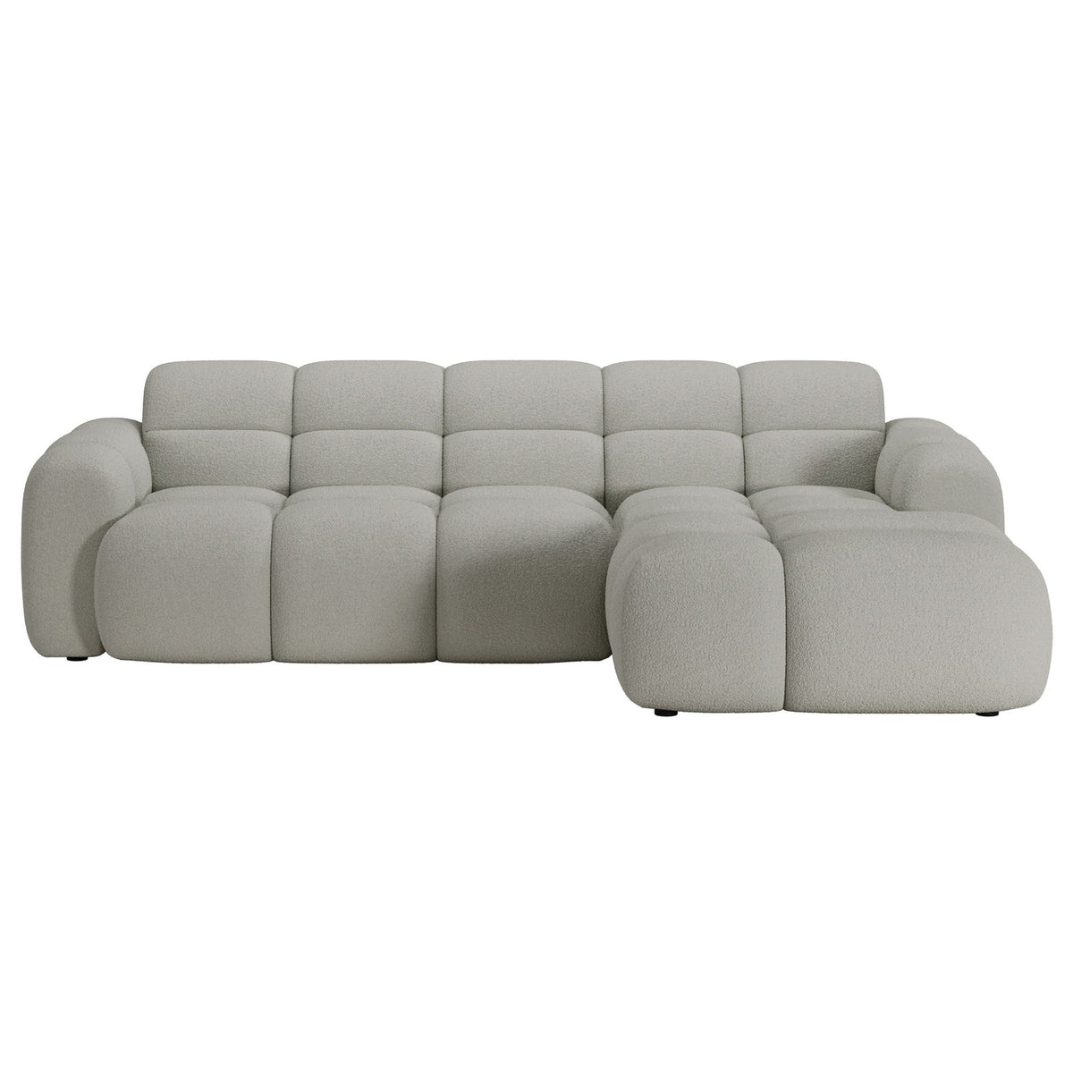 Kampinė sofa-lova VENTELLO, pilkai smėlinė