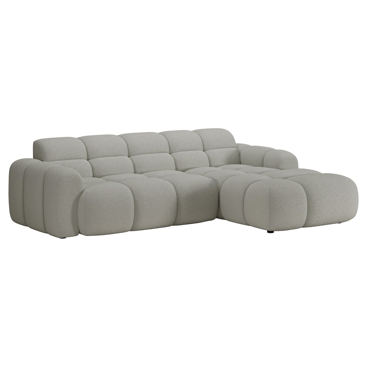 Kampinė sofa-lova VENTELLO, pilkai smėlinė