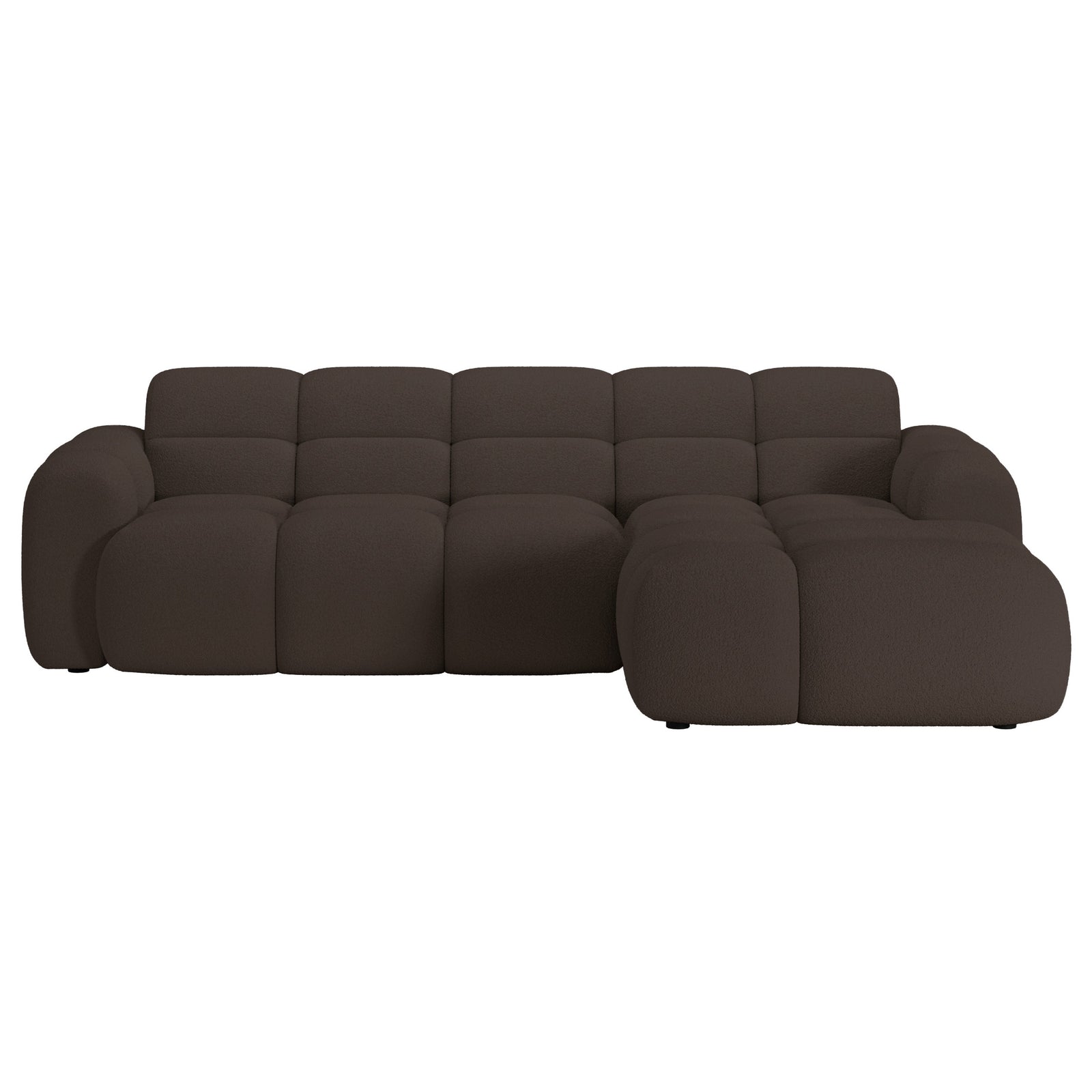 Kampinė sofa-lova VENTELLO, ruda