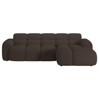Kampinė sofa-lova VENTELLO, ruda