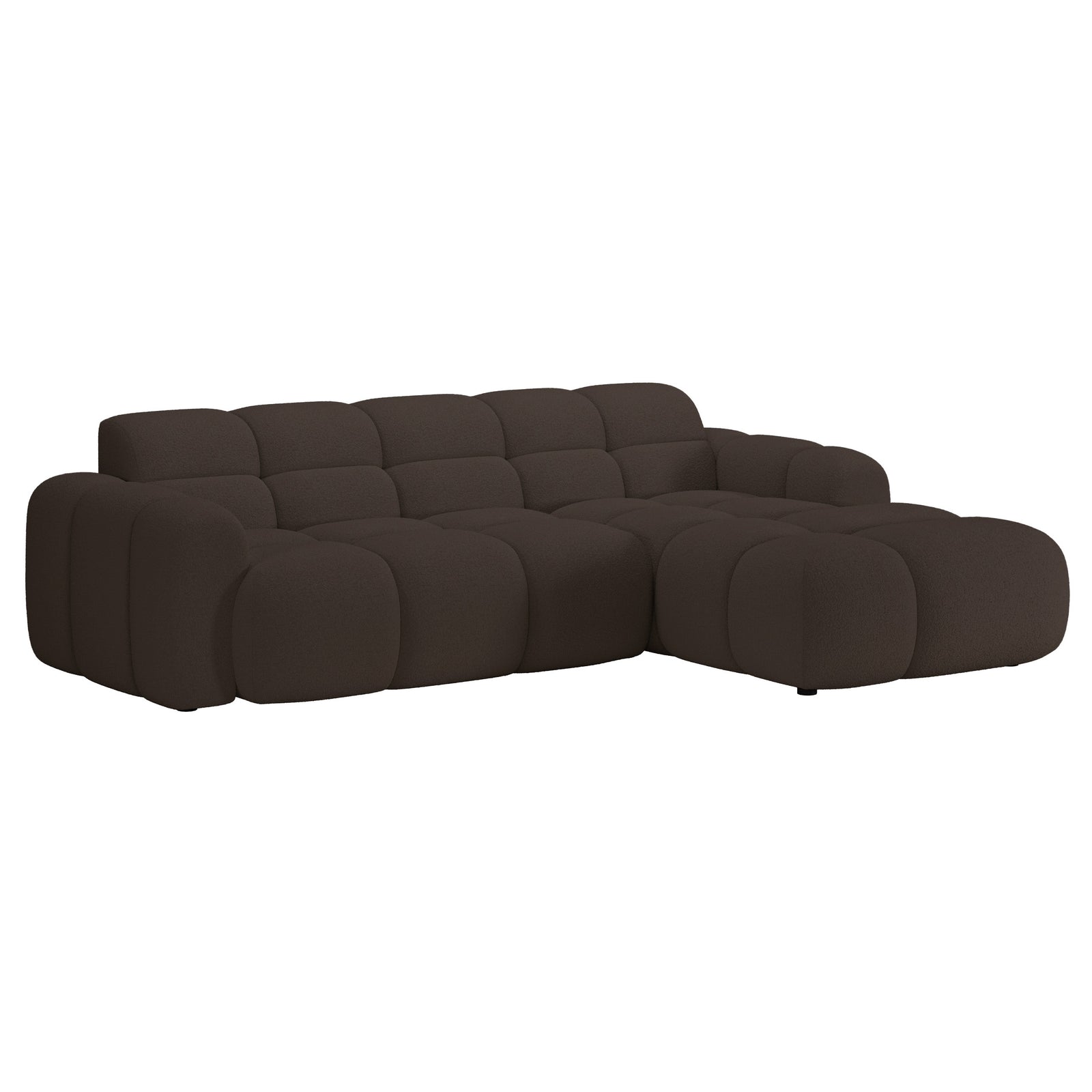 Kampinė sofa-lova VENTELLO, ruda
