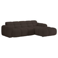 Kampinė sofa-lova VENTELLO, ruda