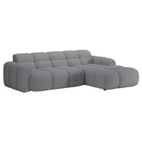 Kampinė sofa-lova VENTELLO, pilka