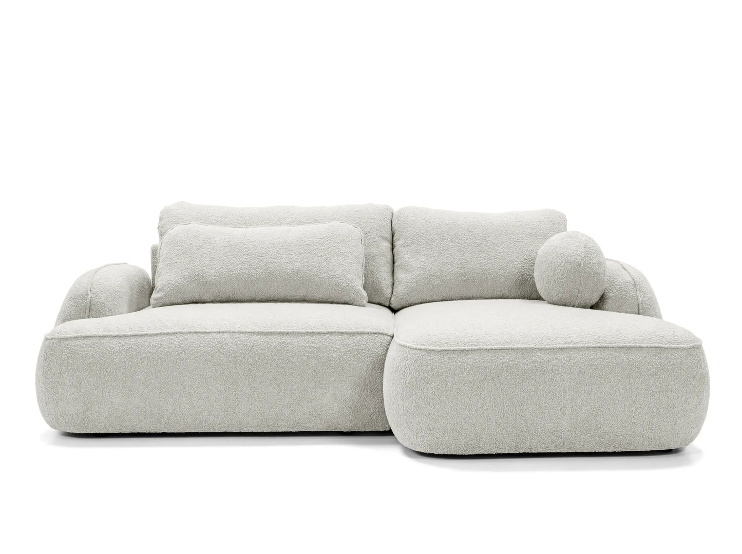 Kampinė sofa ZEN, šviesiai smėlinė boucle
