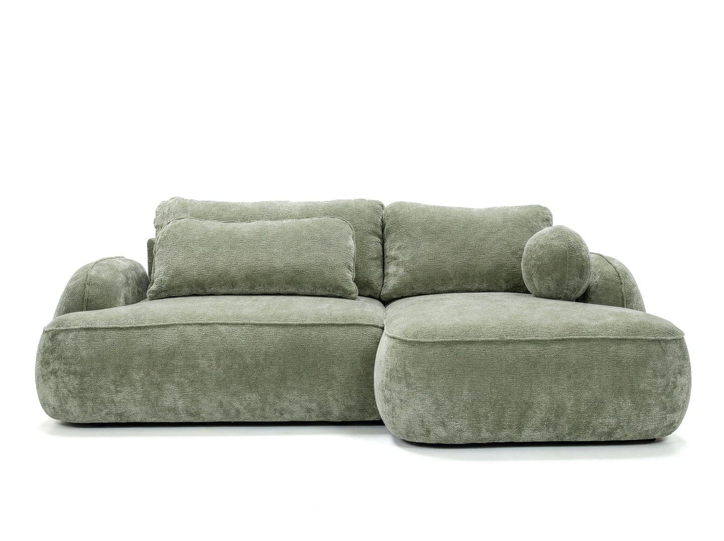 Corner sofa ZEN, green upholstery