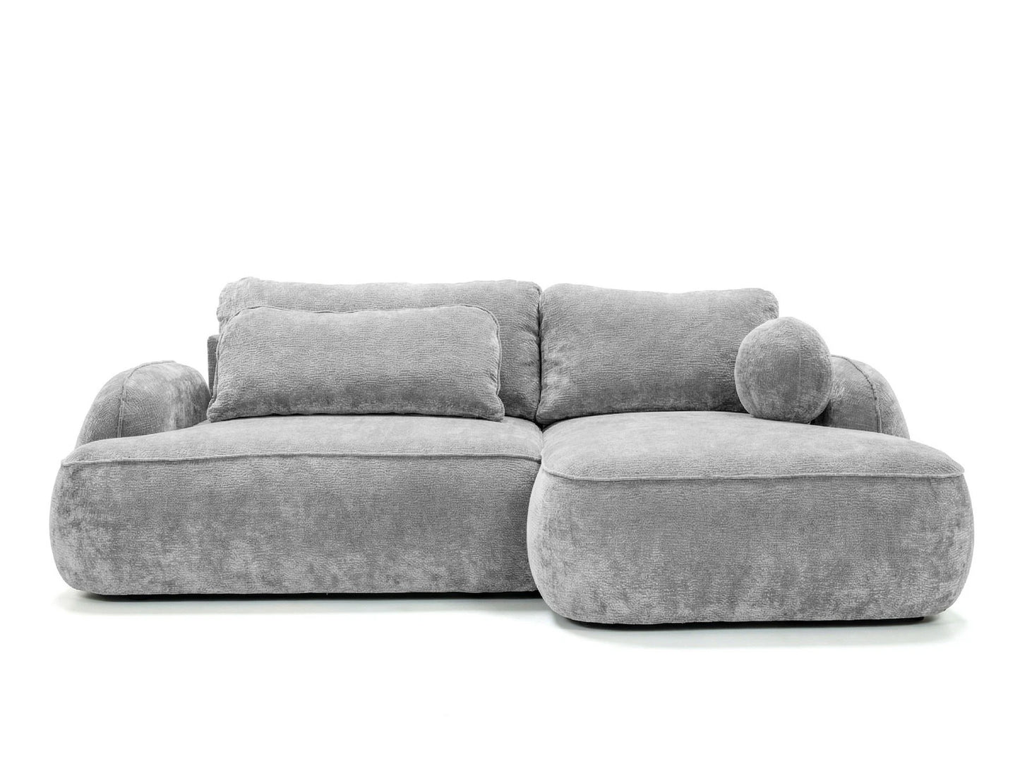 Kampinė sofa ZEN, pilkas apmušalas