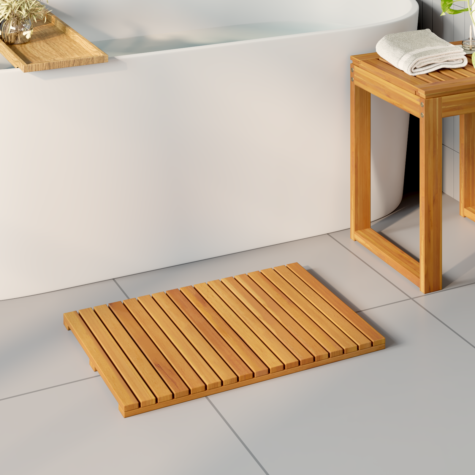 Badematte Paprastas Ruda 60 x 40 cm Medis