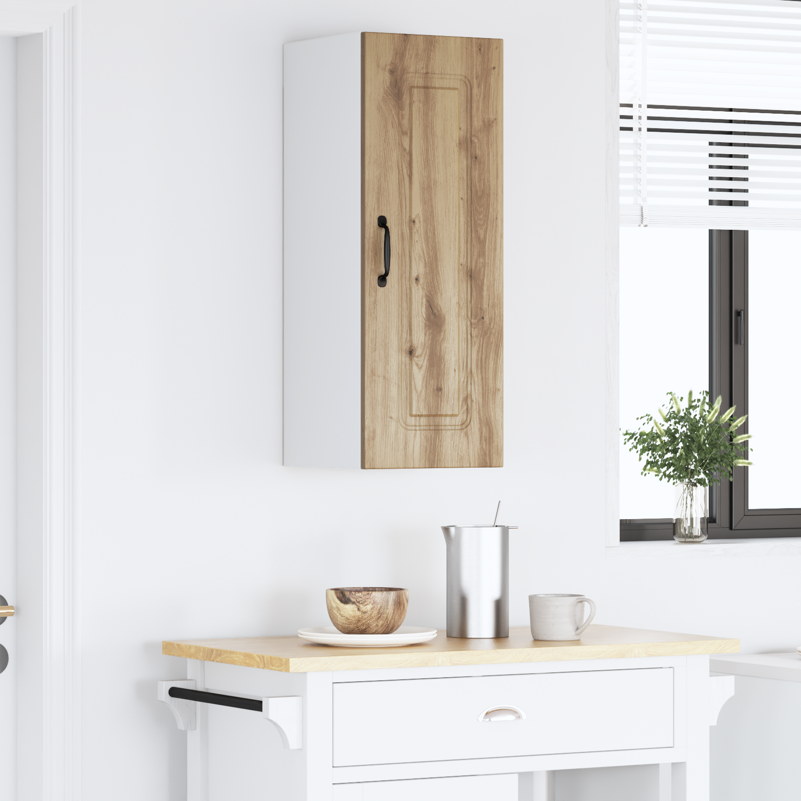 Kitchen wall cabinet Craftsman Oak 30 x 31 x 80 cm