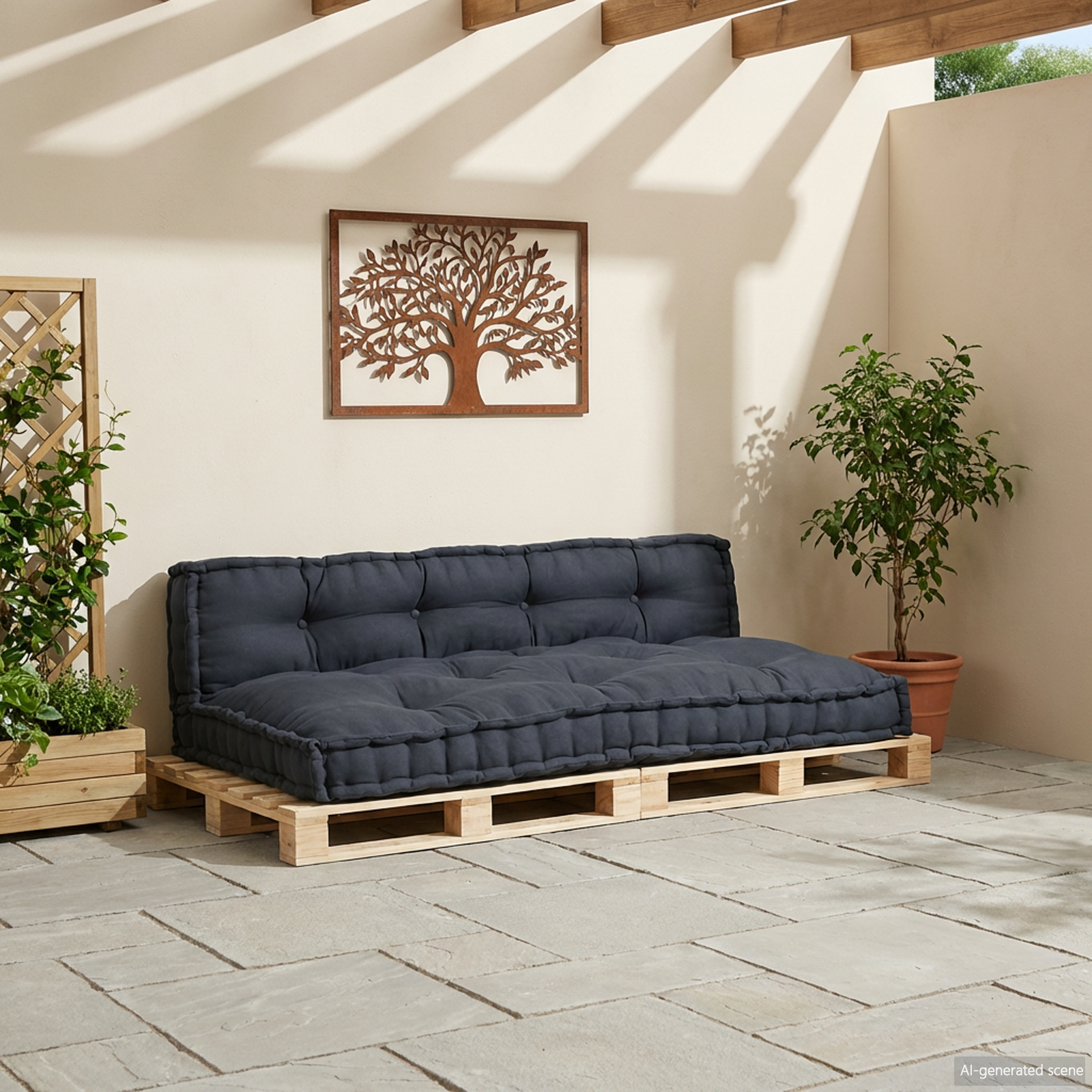 Šiuolaikinis sofos pagalvėlė 2 pcs Antracito 120 x 80 x 38 cm