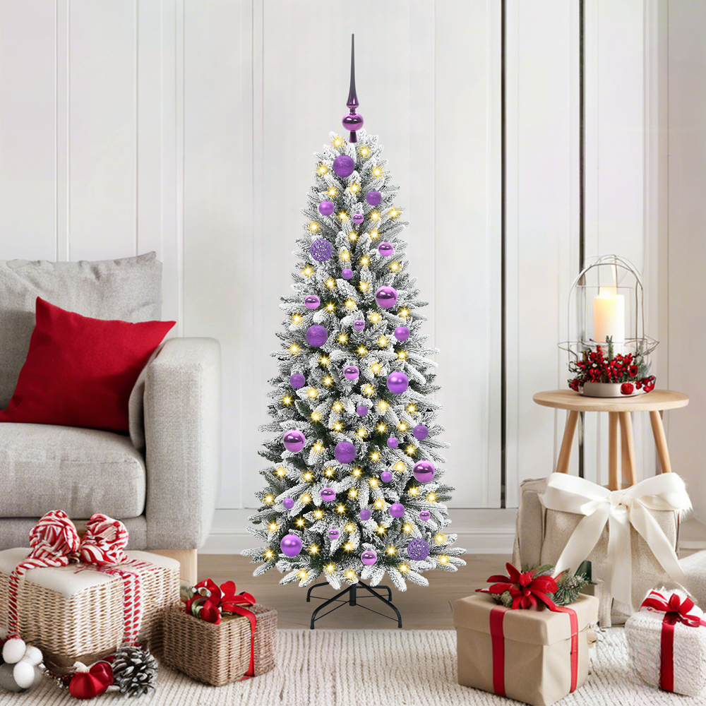 Artificial Christmas tree FROST BOREAL, with 150 LED stand White 120 cm.