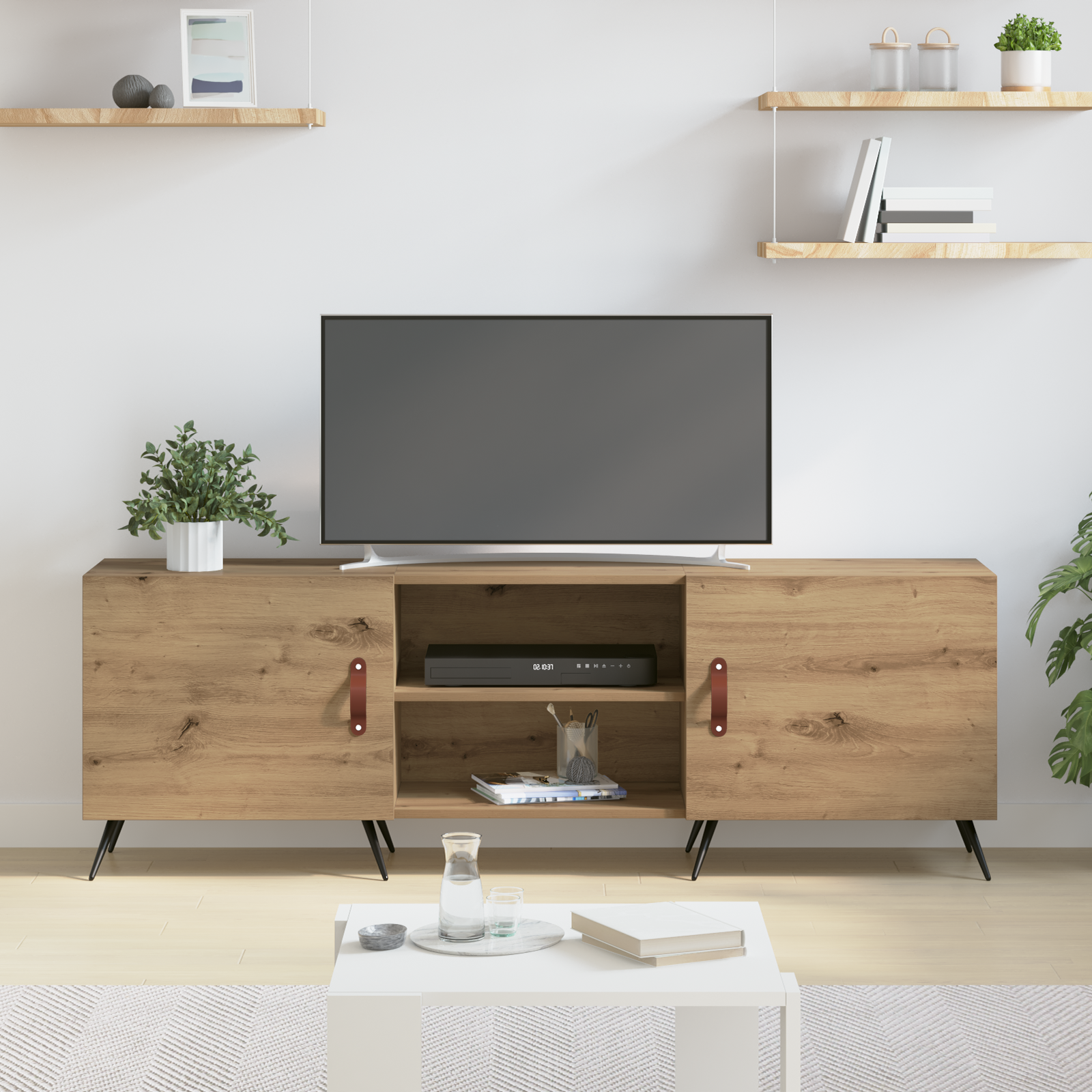 TV skapītis, amatnieku ozols, 150 x 30 x 50 cm